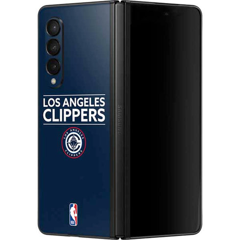 NBA Los Angeles Clippers Standard Blue Galaxy Z Fold3 5G Skin