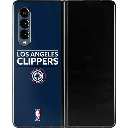 NBA Los Angeles Clippers Standard Blue Galaxy Z Fold3 5G Skin