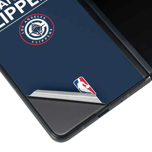 NBA Los Angeles Clippers Standard Blue Galaxy Z Fold3 5G Skin