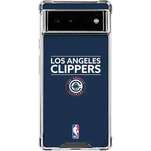 NBA Los Angeles Clippers Standard Blue Google Pixel 6 Clear Case