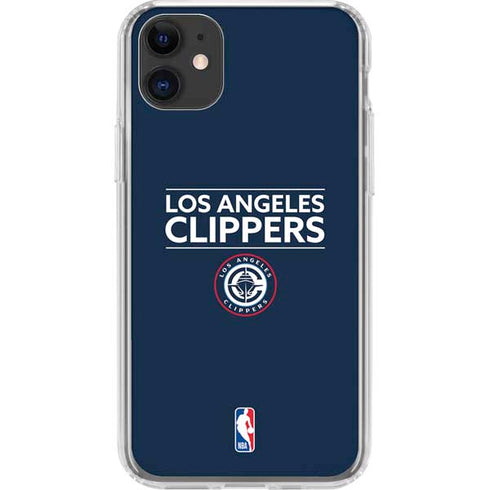NBA Los Angeles Clippers Standard Blue iPhone 11 Clear Case