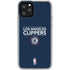 NBA Los Angeles Clippers Standard Blue iPhone 11 Pro Clear Case
