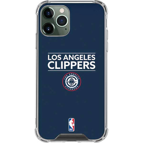 NBA Los Angeles Clippers Standard Blue iPhone 11 Pro Max Clear Case