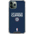 NBA Los Angeles Clippers Standard Blue iPhone 11 Pro Max Clear Case