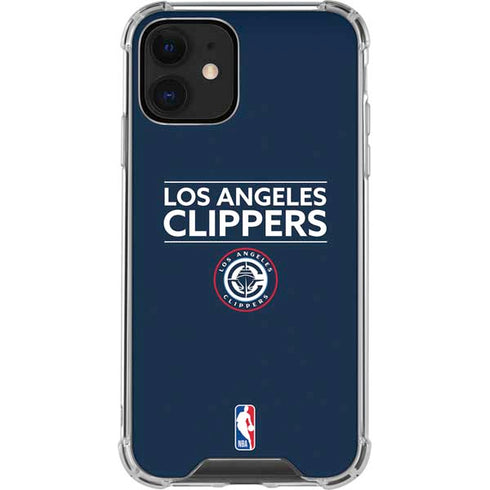 NBA Los Angeles Clippers Standard Blue iPhone 12 Clear Case