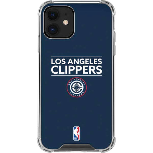 NBA Los Angeles Clippers Standard Blue iPhone 12 Mini Clear Case