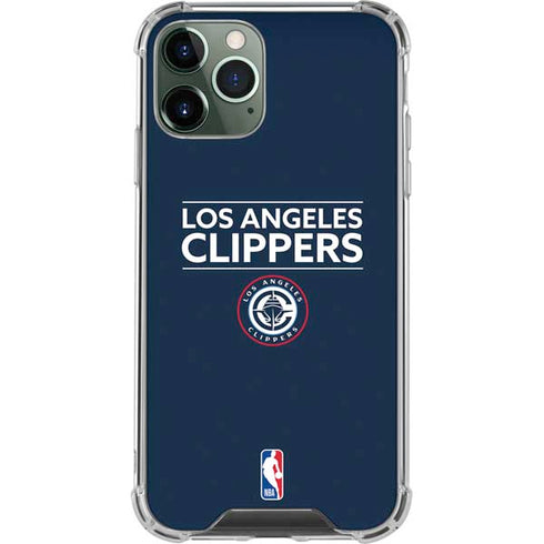 NBA Los Angeles Clippers Standard Blue iPhone 12 Pro Clear Case