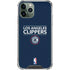 NBA Los Angeles Clippers Standard Blue iPhone 12 Pro Clear Case