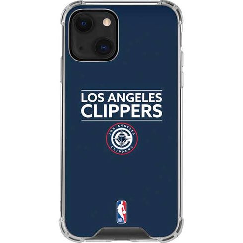 NBA Los Angeles Clippers Standard Blue iPhone 13 Mini Clear Case