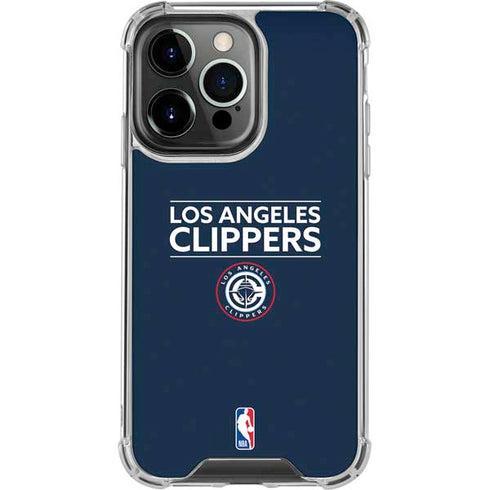NBA Los Angeles Clippers Standard Blue iPhone 13 Pro Clear Case