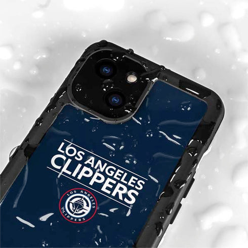 NBA Los Angeles Clippers Standard Blue iPhone 15 Plus Waterproof Case