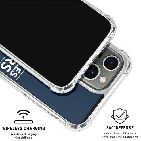 NBA Los Angeles Clippers Standard Blue iPhone 15 Pro Clear Case