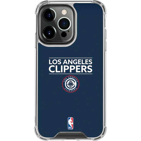 NBA Los Angeles Clippers Standard Blue iPhone 15 Pro Max Clear Case