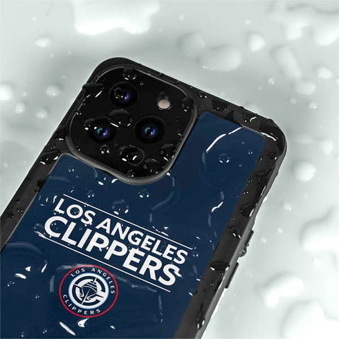 NBA Los Angeles Clippers Standard Blue iPhone 15 Pro Waterproof Case