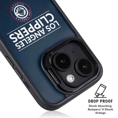 NBA Los Angeles Clippers Standard Blue iPhone 16 Kickstand Case