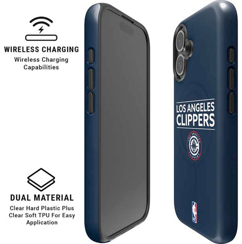 NBA Los Angeles Clippers Standard Blue iPhone 16 Magsafe Impact Case