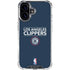 NBA Los Angeles Clippers Standard Blue iPhone 16 Plus Clear Case