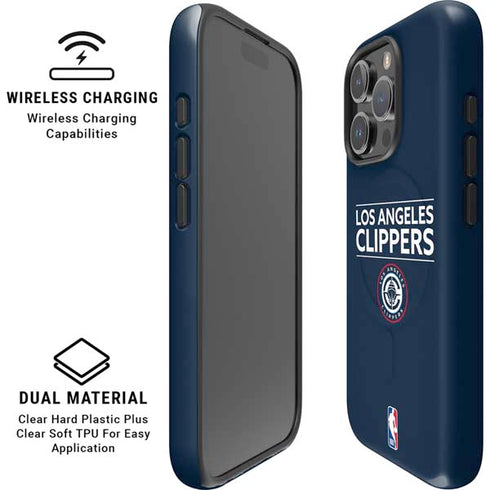 NBA Los Angeles Clippers Standard Blue iPhone 16 Pro Magsafe Impact Case