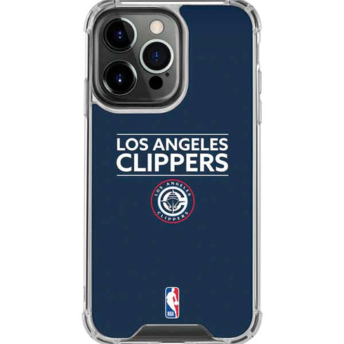 NBA Los Angeles Clippers Standard Blue iPhone 16 Pro Max Clear Case