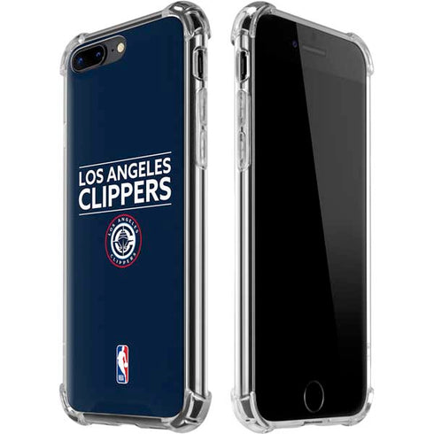 NBA Los Angeles Clippers Standard Blue iPhone 7/8 Plus Clear Case
