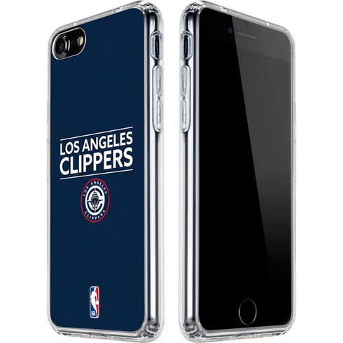 NBA Los Angeles Clippers Standard Blue iPhone SE (2nd & 3rd Gen) Clear Case