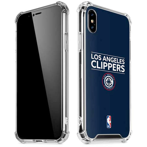 NBA Los Angeles Clippers Standard Blue iPhone X/XS Clear Case