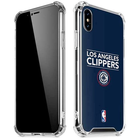 NBA Los Angeles Clippers Standard Blue iPhone XS Max Clear Case