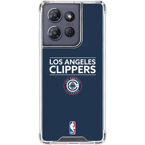 NBA Los Angeles Clippers Standard Blue Moto G Power 5G (2025) Clear Case