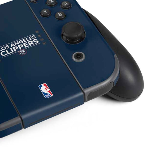 NBA Los Angeles Clippers Standard Blue Nintendo Switch Bundle Skin