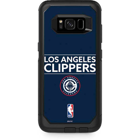 NBA Los Angeles Clippers Standard Blue Otterbox Commuter Galaxy Skin
