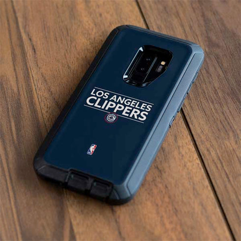 NBA Los Angeles Clippers Standard Blue Otterbox Defender Galaxy Skin