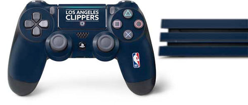 NBA Los Angeles Clippers Standard Blue PS4 Pro Bundle Skin