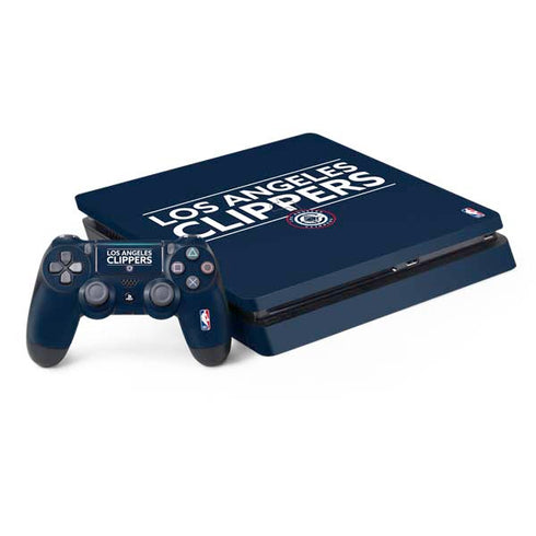NBA Los Angeles Clippers Standard Blue PS4 Slim Bundle Skin
