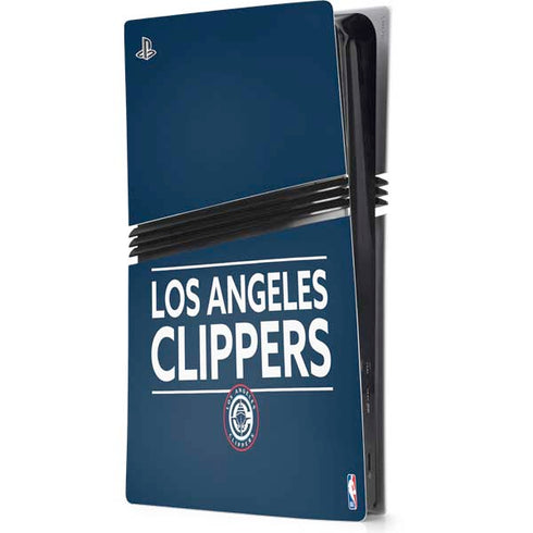 NBA Los Angeles Clippers Standard Blue PS5 Pro Console Skin