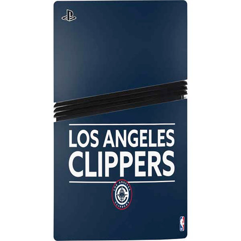 NBA Los Angeles Clippers Standard Blue PS5 Pro Console Skin