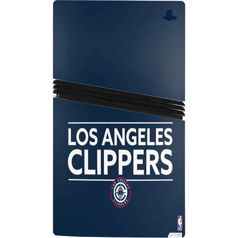 NBA Los Angeles Clippers Standard Blue PS5 Pro Console Skin