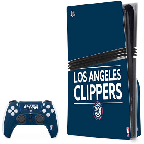 NBA Los Angeles Clippers Standard Blue PS5 Pro Disk Bundle Skin