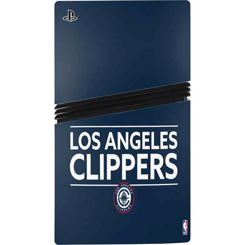 NBA Los Angeles Clippers Standard Blue PS5 Pro Disk Console Skin