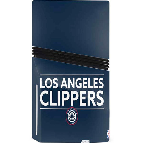 NBA Los Angeles Clippers Standard Blue PS5 Pro Disk Console Skin