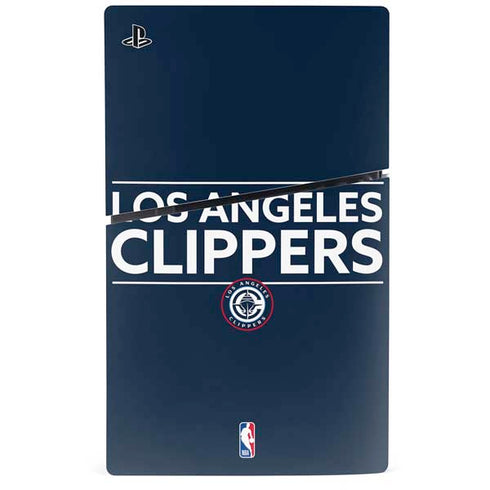 NBA Los Angeles Clippers Standard Blue PS5 Slim Disk Console Skin