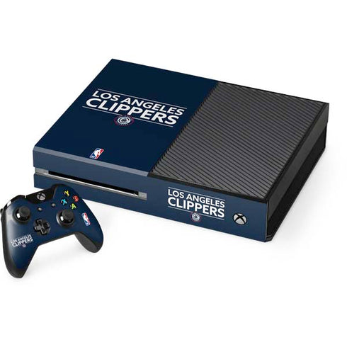 NBA Los Angeles Clippers Standard Blue Xbox One Console and Controller Bundle Skin