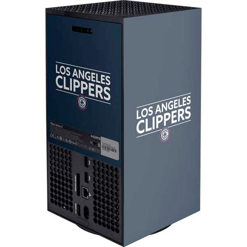 NBA Los Angeles Clippers Standard Blue Xbox Series X Console Skin