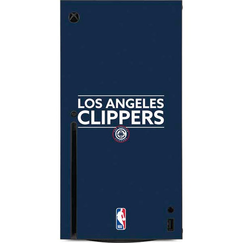 NBA Los Angeles Clippers Standard Blue Xbox Series X Console Skin