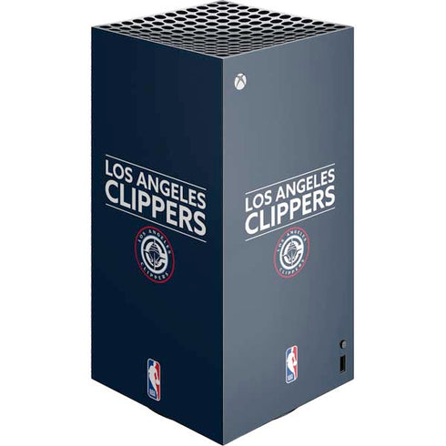NBA Los Angeles Clippers Standard Blue XBox Series X Digital Edition Console Skin