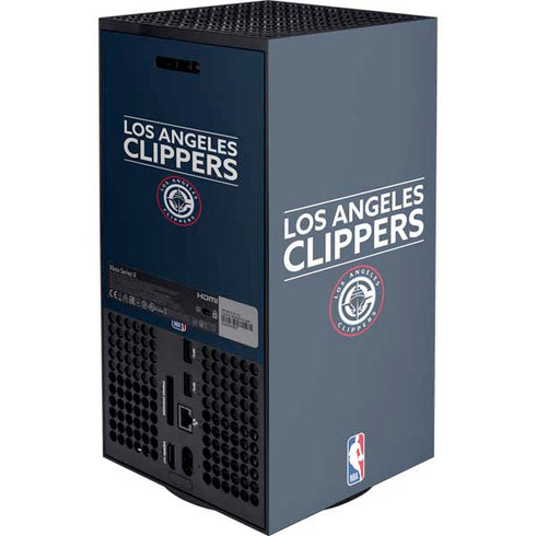 NBA Los Angeles Clippers Standard Blue XBox Series X Digital Edition Console Skin