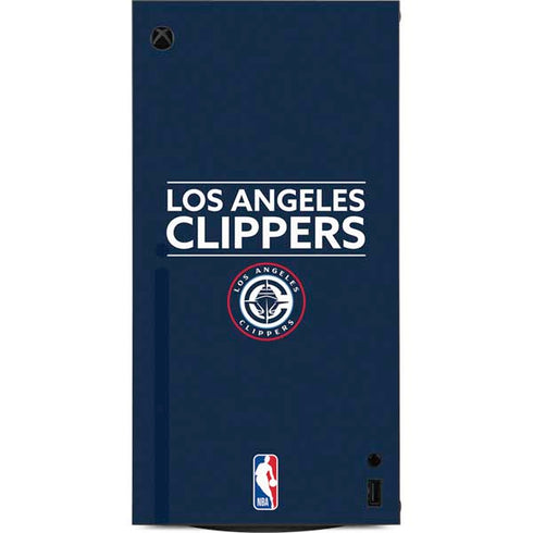 NBA Los Angeles Clippers Standard Blue XBox Series X Digital Edition Console Skin