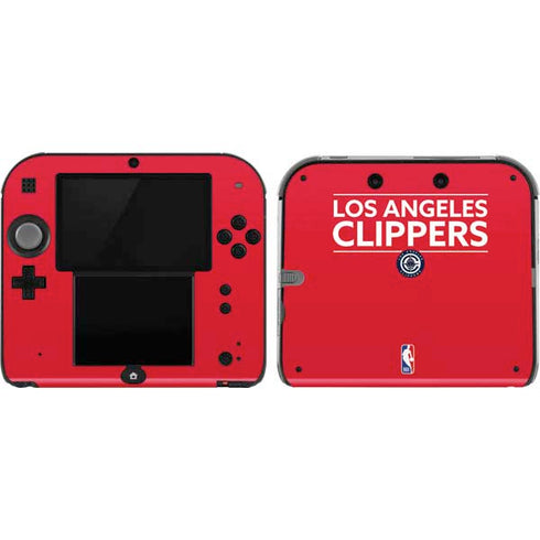 NBA Los Angeles Clippers Standard Red Nintendo 2DS Skin