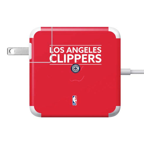 NBA Los Angeles Clippers Standard Red 85W Power Adapter (15 and 17 inch MacBook Pro Charger) Skin