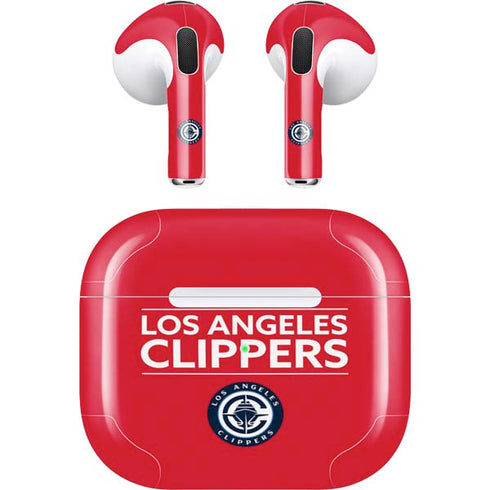 NBA Los Angeles Clippers Standard Red Apple AirPods (3rd Gen 2021) Skin