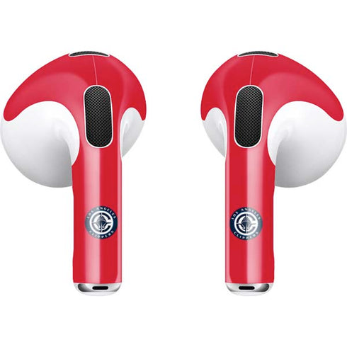 NBA Los Angeles Clippers Standard Red Apple AirPods (3rd Gen 2021) Skin
